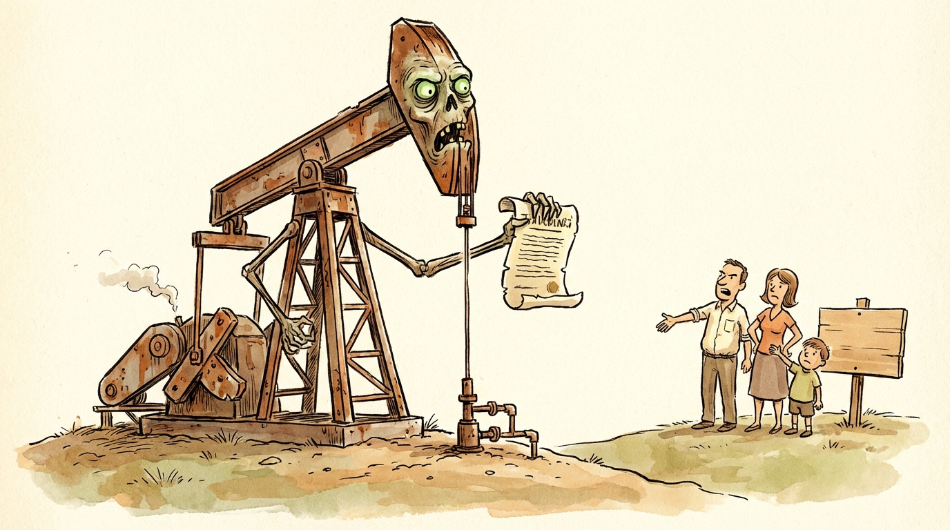 The “Zombie Lease” Problem: How Your Minerals Get Held Hostage by One Token Well